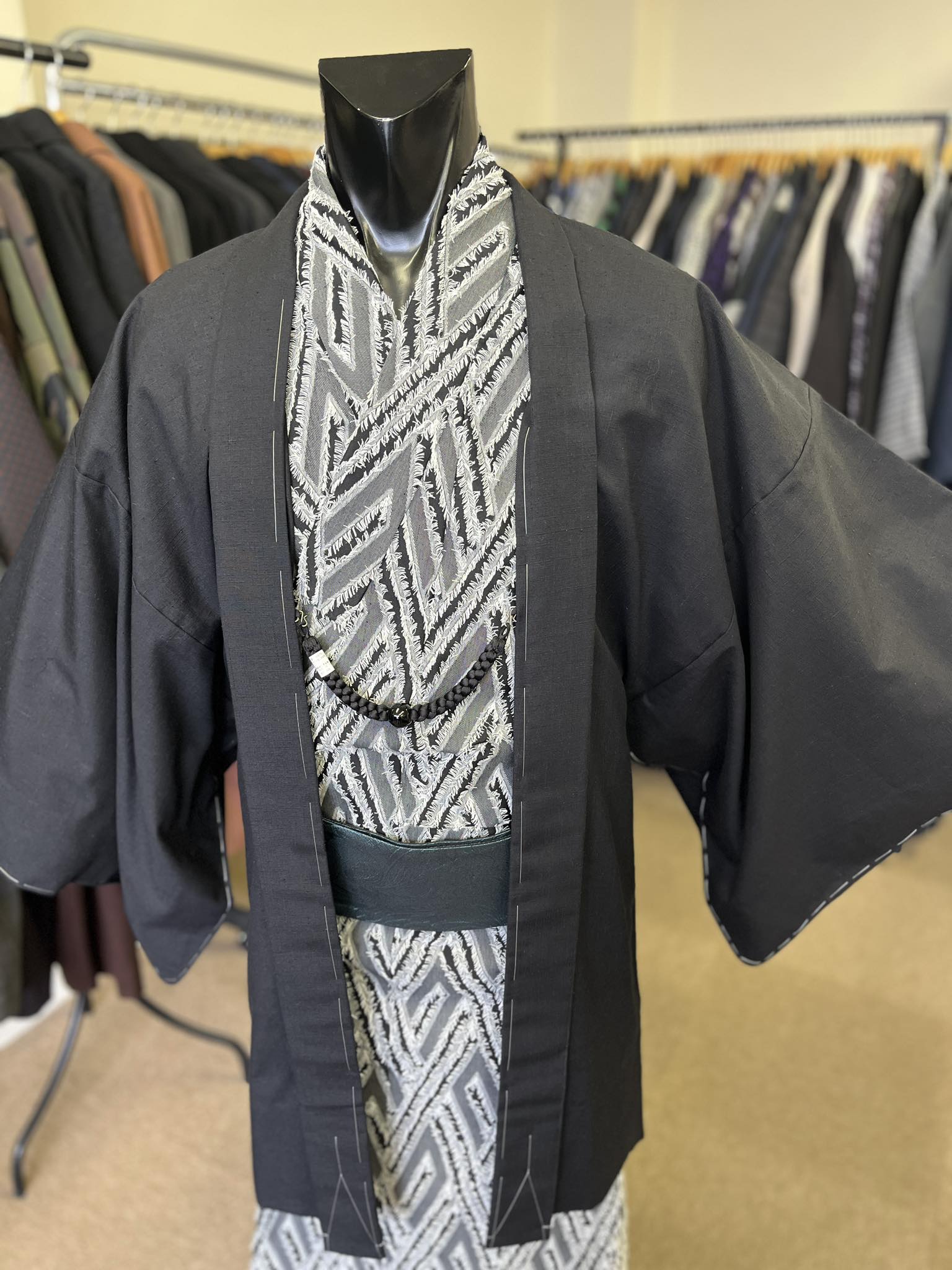 ジャカード生地の着物